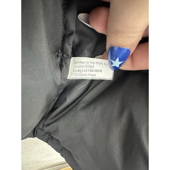 The North Face Mens Jacket Size Large Black Nuptse 700 Goose Down Puffer Zip Up - Picture 8 of 15